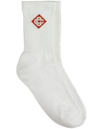 Casablanca Cotton Socks - White
