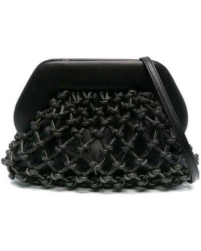 THEMOIRÈ Tia Clutch Bag Embellished With Rhinestones - Black