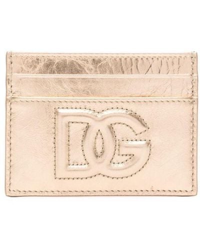 Dolce & Gabbana Wallet With Effect - Natural
