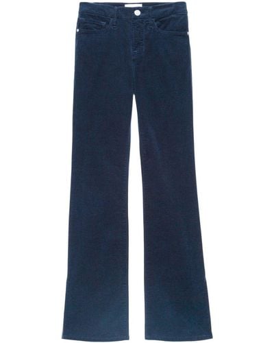 FRAME Mid-Rise Flared Jeans - Blue