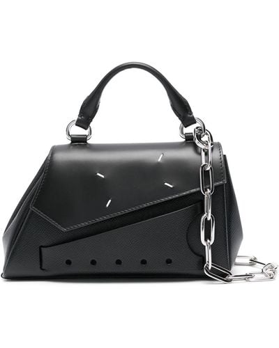 Maison Margiela Asymmetric Mini Snatched Bag - Black