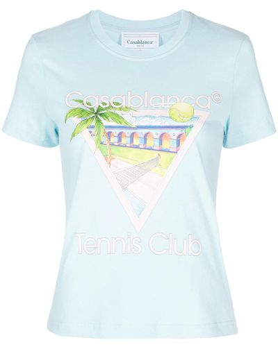 Casablancabrand Tennis Club T-Shirt - Blue
