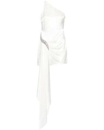 David Koma One-Shoulder Dress With Decoration - White