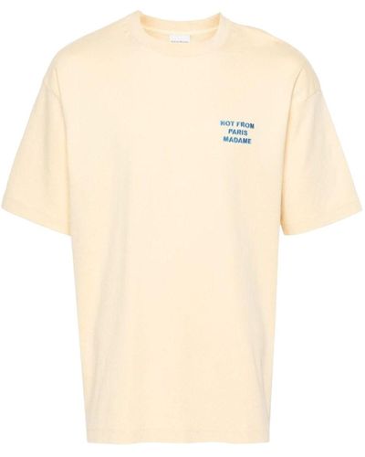 Drole de Monsieur Slogan T-Shirts - Natural