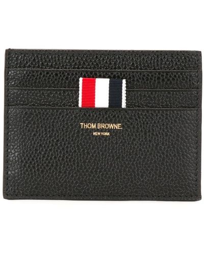 Thom Browne Card Holder With Note Compartment - Black