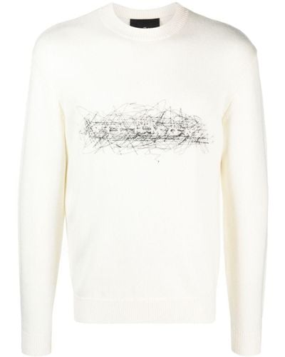 John Richmond Ortex Sweater - White