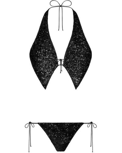 Oséree Bikini Set With Sequins - Black