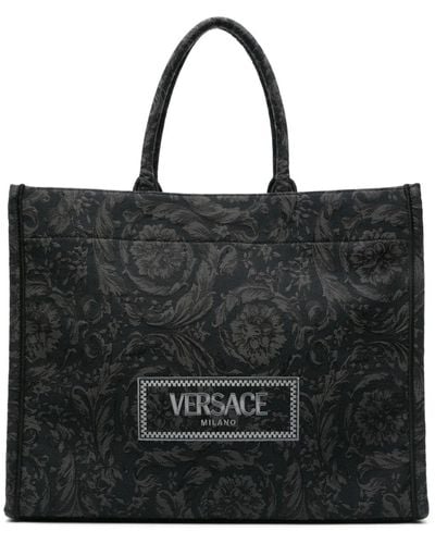 Versace Baroque Athena Tote Bag - Black