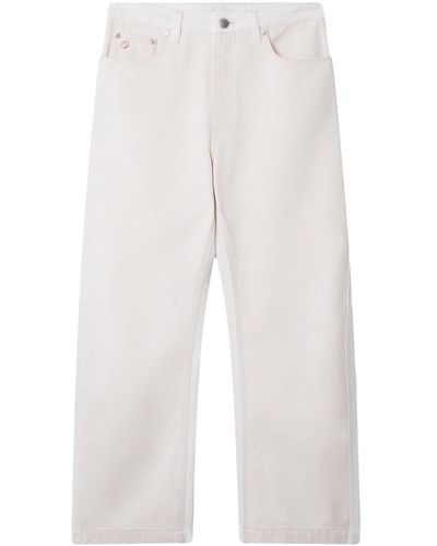 Stella McCartney High-Waisted Cropped Jeans - White