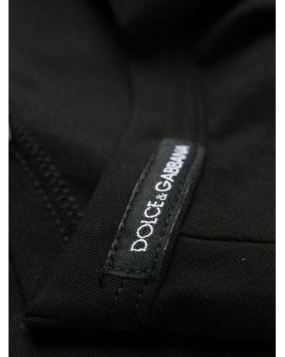 Dolce & Gabbana Pajama Top With Application - Black
