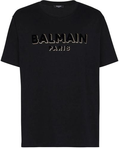 Balmain T-Shirt With Application - Black