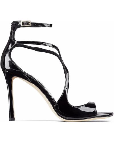 Jimmy Choo Azia 95Mm Sandals With Square Toe - Black