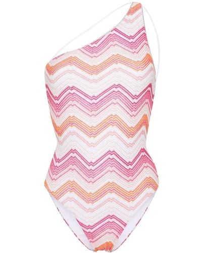 Missoni Chevron Knit Swimsuit - Pink