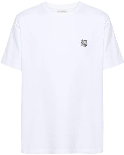 Maison Kitsuné T-Shirt With Fox Print - White