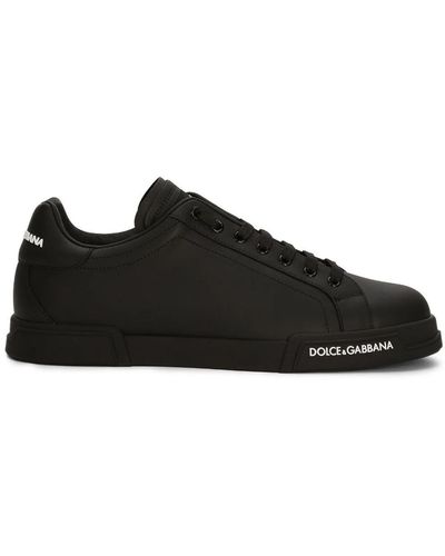 Dolce & Gabbana Sneakers Con Applicazione Logo - Nero