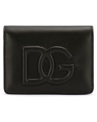 Dolce & Gabbana Portafoglio Con Logo Goffrato - Nero