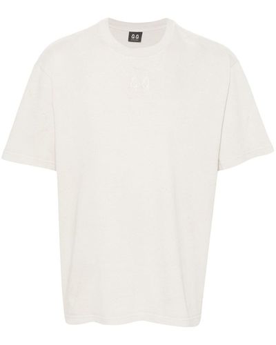 44 Label Group T-Shirt With Cut-Out Detail - White