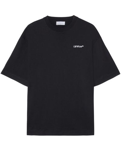 Off-White c/o Virgil Abloh Off- T-Shirt With Tattoo Arrow Embroidery - Black