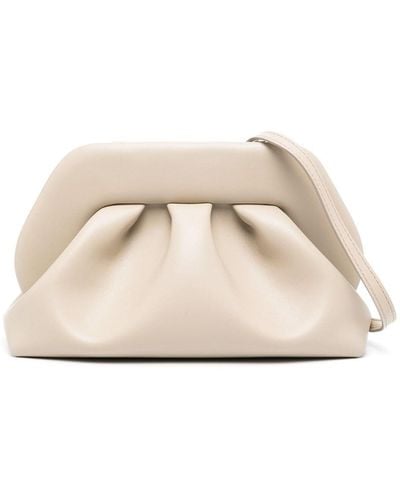 THEMOIRÈ Tia Shoulder Bag With Ruffles - Natural
