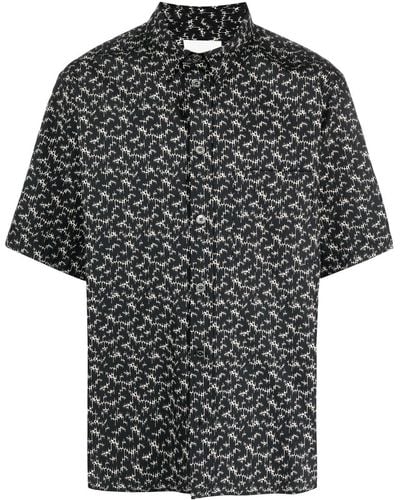 Isabel Marant Labilio Shirt With Graphic Print - Black