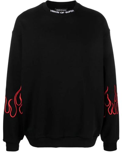 Vision Of Super Sweatshirt With Embroidery - Black