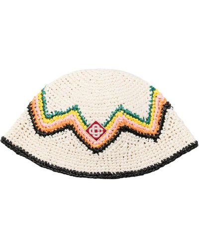 Casablancabrand Bucket Hat With Patch - White