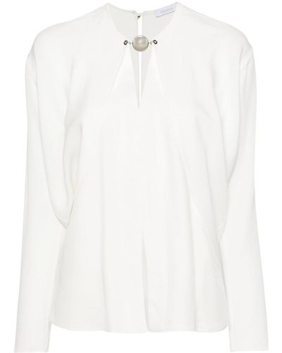 Rabanne Blouse With Chain Detail - White