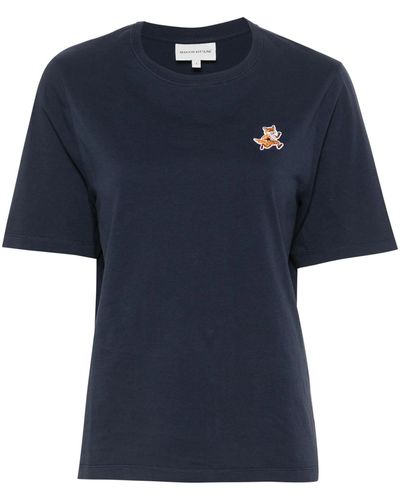 Maison Kitsuné T-Shirt Speedy Fox - Blu