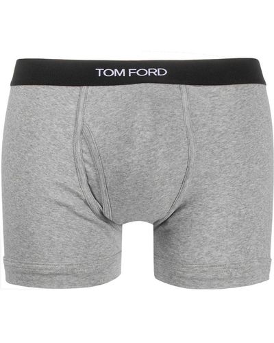 Tom Ford Set Of 2 Boxers With Logo Band - Grey