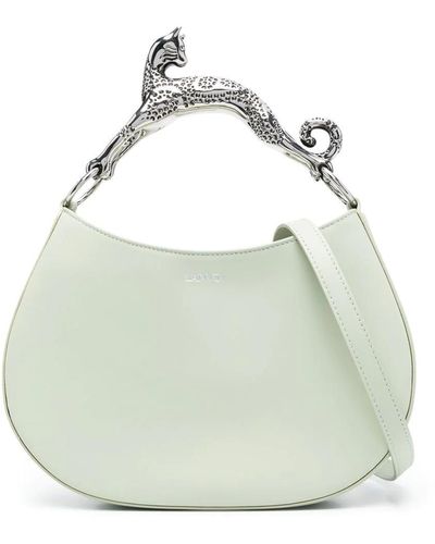 Lanvin Tote Bag With Sculpted Handle - White
