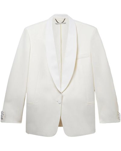 Stella McCartney Blazer With Shawl Collar - White