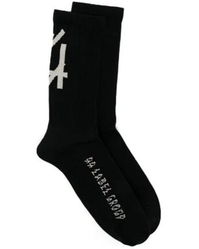 44 Label Group Socks With Logo - Black