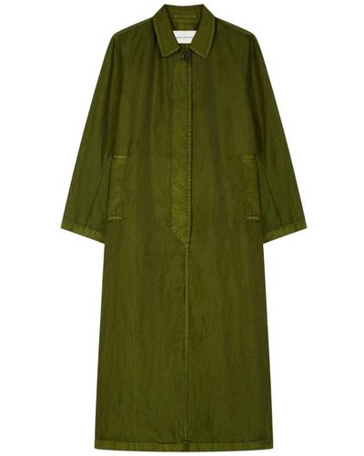 Dries Van Noten Raincoat With A Loose Fit - Green