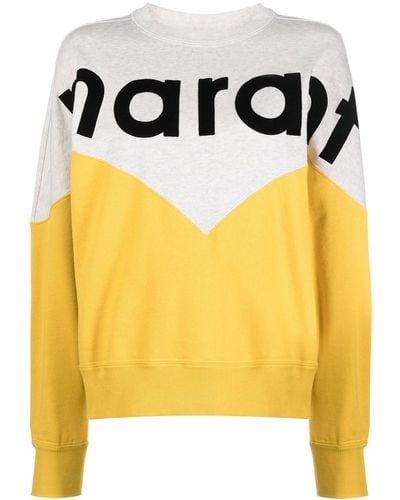 Isabel Marant Houston Crewneck Sweatshirt - Yellow