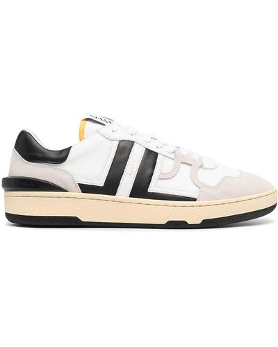 Lanvin Panelled Trainers - White