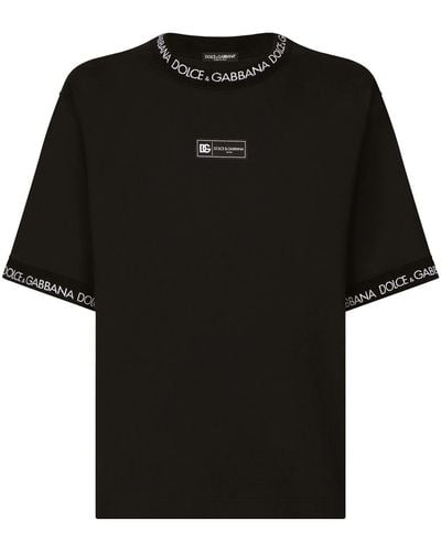 Dolce & Gabbana T-Shirt With Print - Black