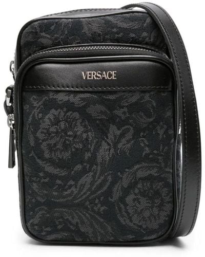 Versace Baroque Athena Shoulder Bag - Black