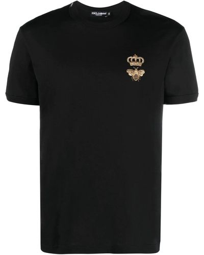 Dolce & Gabbana Pattern T-Shirt - Black