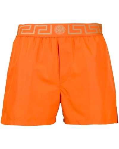 Versace Greek Key Swimsuit - Orange