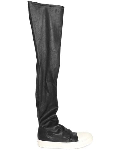 Rick Owens Thigh High Boots - Black