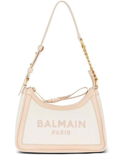 Balmain B-Army Tote Bag With Embroidery - White