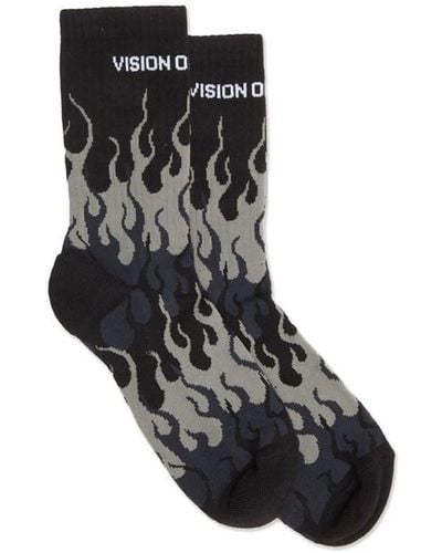 Vision Of Super One Size Medium Sock - Black