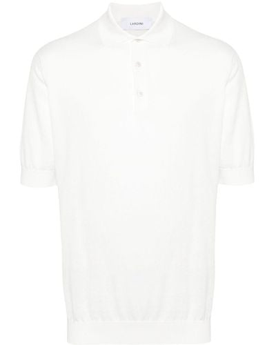 Lardini Polo Shirt With Embroidery - White