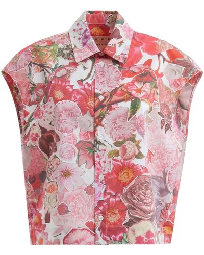 Marni Flowered Shirt - Pink