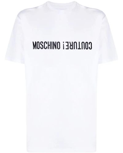 Moschino T-Shirt Con Ricamo - Bianco