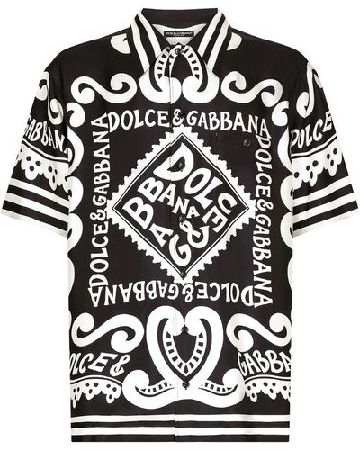 Dolce & Gabbana Short-Sleeved Shirt - Black