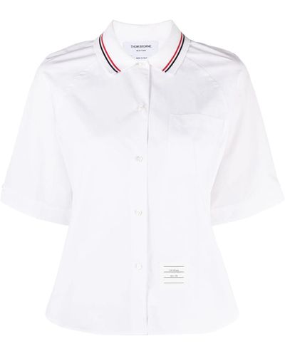 Thom Browne Pleated Shirt - White
