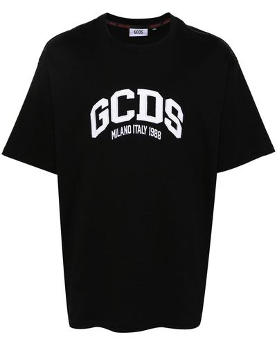 Gcds Lounge Cotton T-Shirt - Black