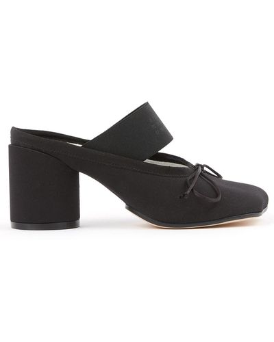 MM6 by Maison Martin Margiela Mules With Bow - Black