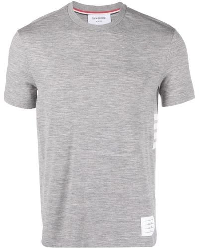 Thom Browne T-Shirt Con Applicazione - Grigio
